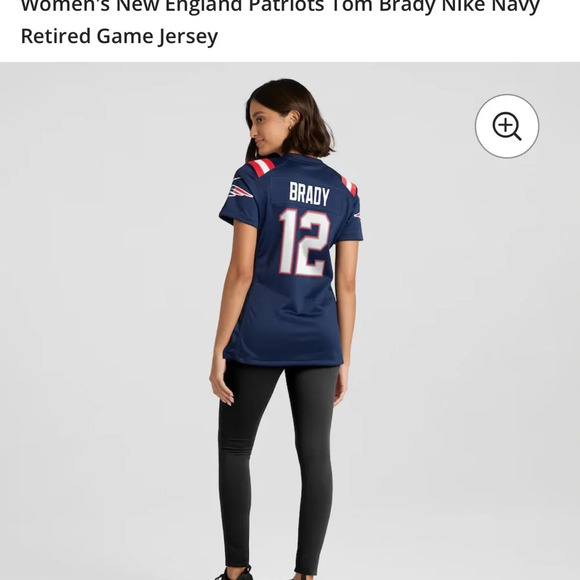 Women's small New England Patriots Tom Brady Nike Navy Retired Game Jersey - Picture 11 of 15